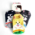 Funny design cute wholesale dog pictures novelty socks for women